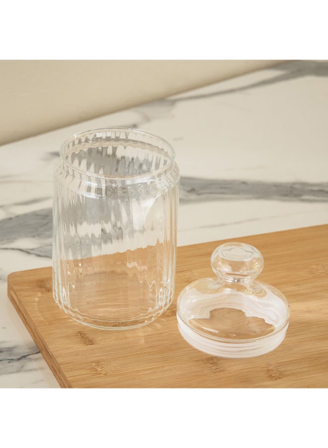 Home Box Luminarc Striped Glass Jar - 1000 ml - Image 2